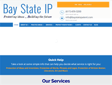 Tablet Screenshot of baystatepatent.com